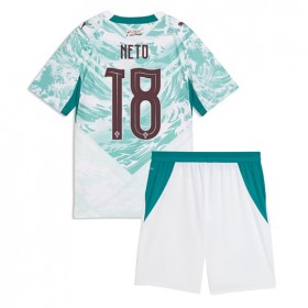 Portugal Pedro Neto #18 Borte skjorte til barn VM 2026 Kortermet (+ korte bukser)